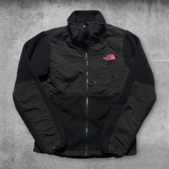 The North Face Denali Black XS Full Zip Fleece Jacket Breast Cancer Awareness - Picture 1 of 3